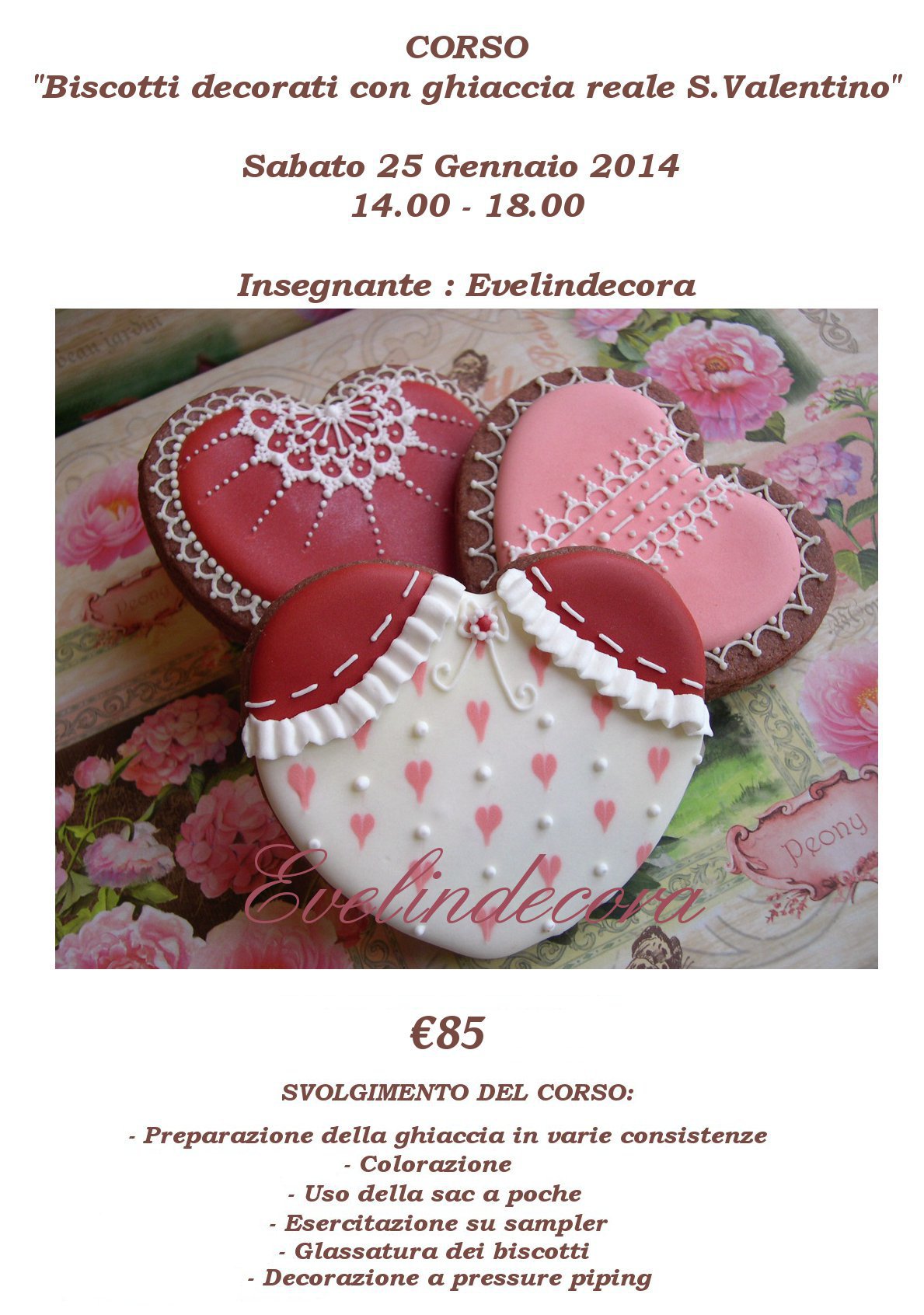 Locandina Corso s.Valentino Let's cake 2 25-1-2014